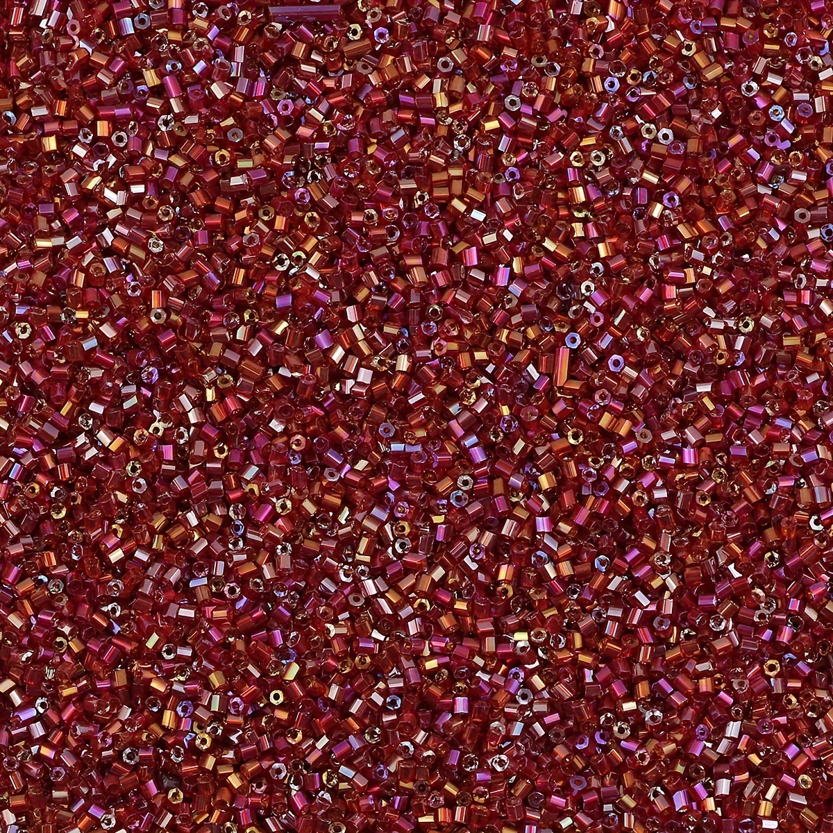 800pcs 2mm Multicolor Glass Tube Beads for DIY Jewelry Making